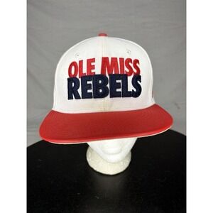 Nike True Ole Miss Rebels SnapBack Hat Cap Red & White